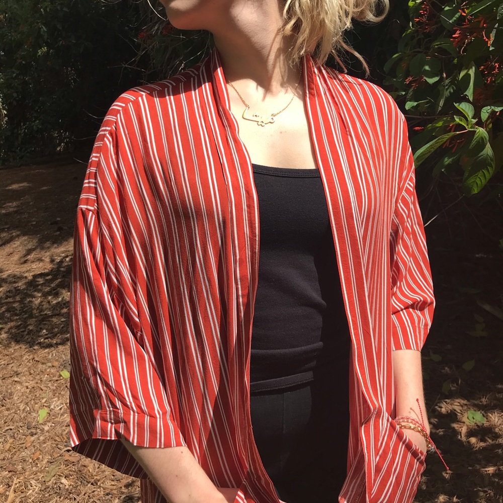 F21 Orange Cardigan ❤️